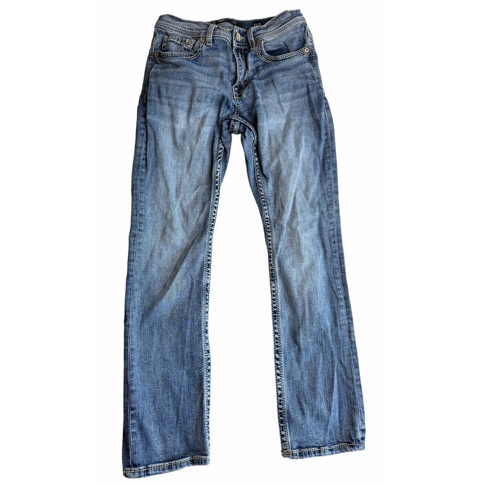 BKE Alec Straight Leg Jeans Men's 30x29 Medium Wash Stretch Denim